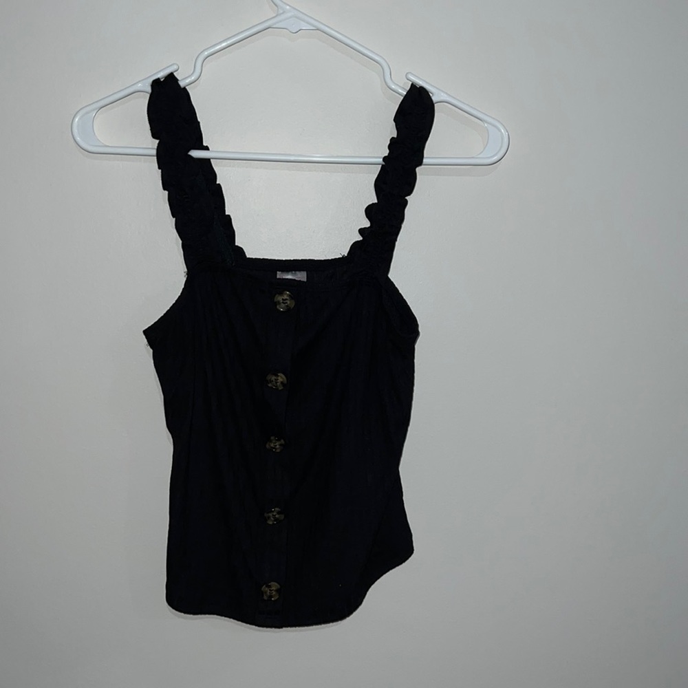 Black cotton tank